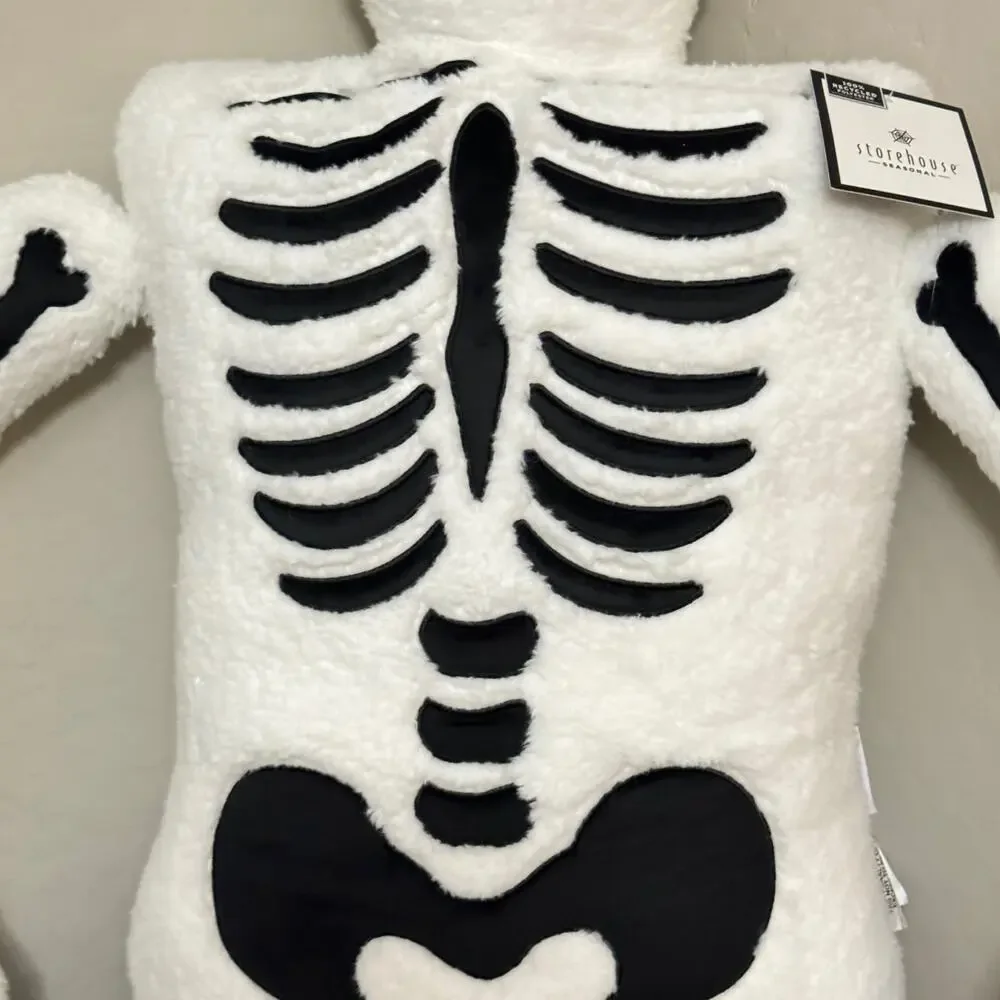 Oversized Plush Skeleton Pillow 5ft Storehouse Life Size XL Halloween Decor New